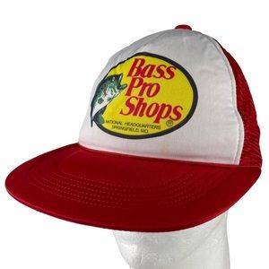 1990s Bass Pro Shop Headquarters Springfield Missouri Snap Back Trucker Cap Hat